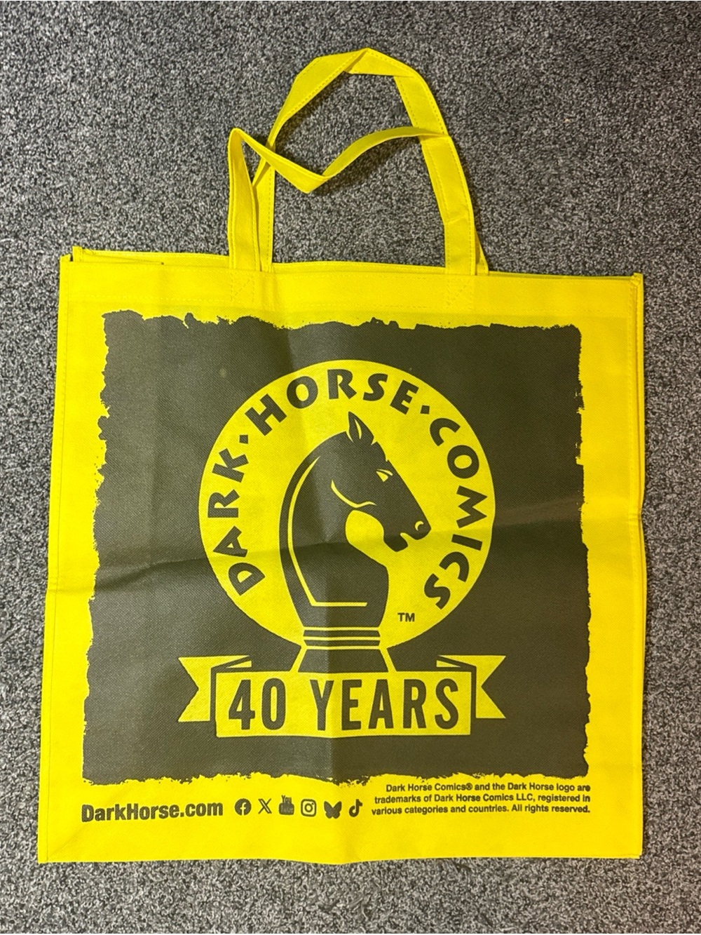 2026 SDCC Dark Horse Comics Promo Canvas Tote Bag - 40 Years - American Caper